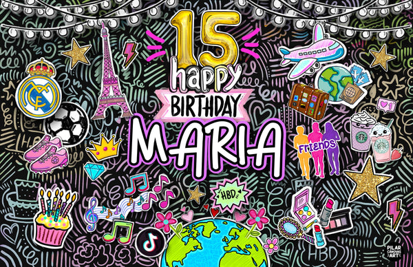 Letrero para Decoración de Fiesta de 15 Años favorito