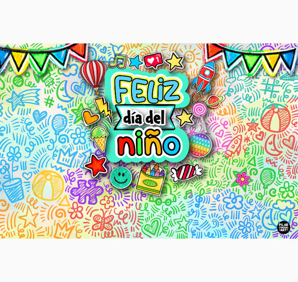 Letrero para Decoración de Fiesta de Día del Niño 5