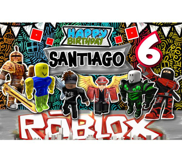 Letrero para Decoración de Fiesta de Roblox 2