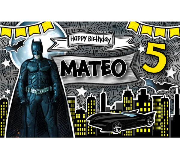 Letrero para Decoración de Fiesta de Batman