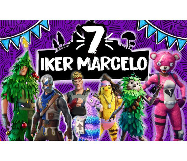 Letrero para Decoración de Fiesta de Fortnite 1